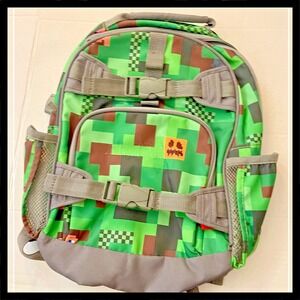 Minecraft Camo Mackenzie Backpack Pottery Barn Small Excellent Condition